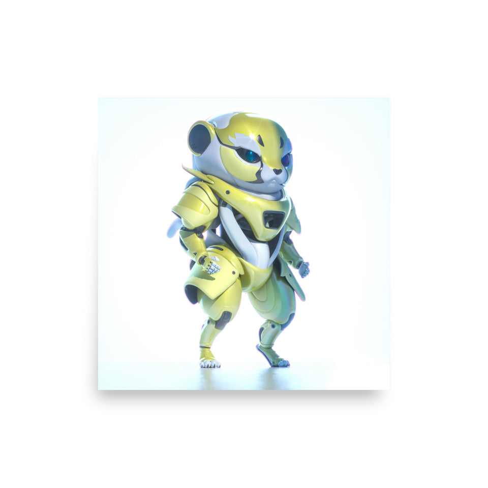 Chinzo the Cheetah Ninja - Art Print