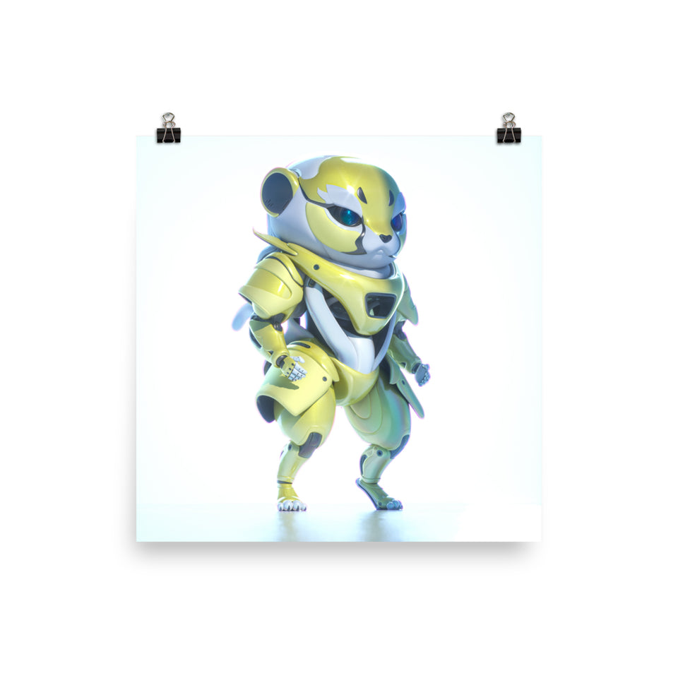 Chinzo the Cheetah Ninja - Art Print