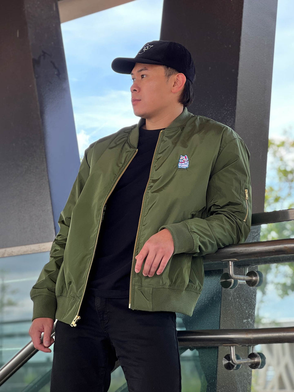 BOEJ Luca Embroidery Bomber Jacket