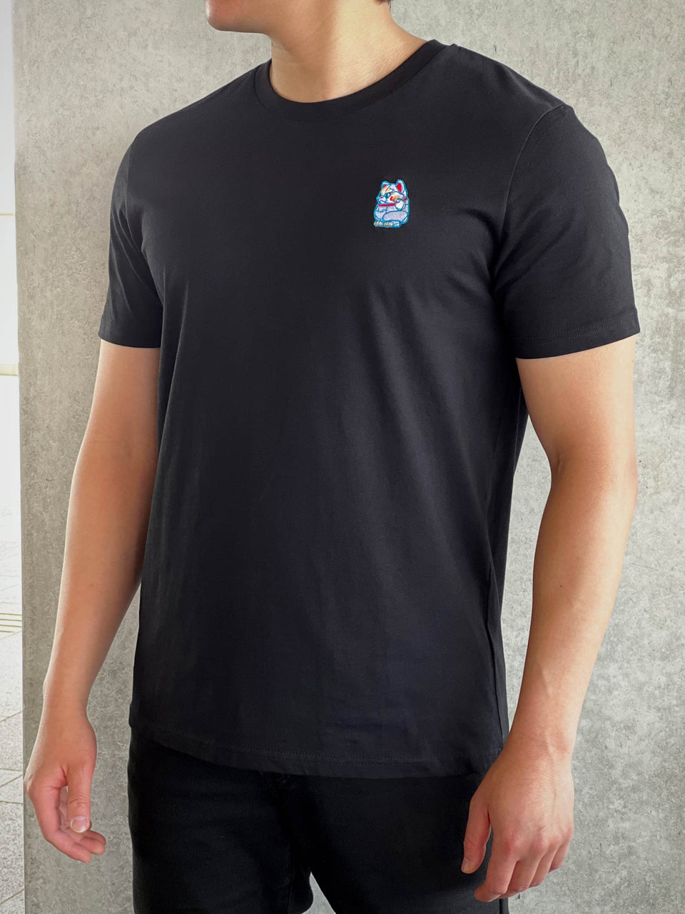 BOEJ Luca Lucky Cat Embroidered T-Shirt