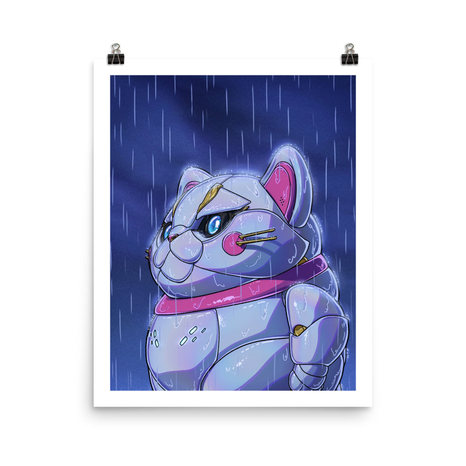 Luca in the Rain - Art Print